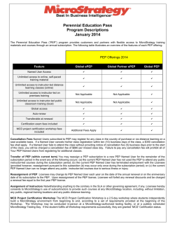 PEP Program Description