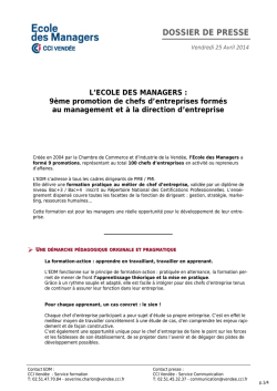 DOSSIER DE PRESSE