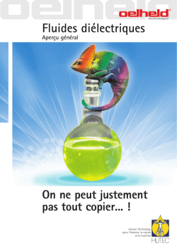 Télécharger la brochure sur les fluides diélectriques