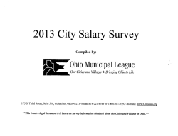 2013 City Salary Survey - Ohio Municipal Clerks Association