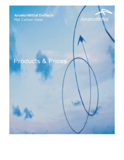 Product and Price List - ArcelorMittal Dofasco On Line Services