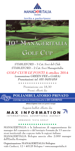 10° manageritalia golf cup 10° manageritalia golf cup