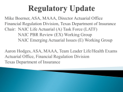 Regulatory Update