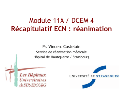 Récapitulatif ECN : réanimation - HTP