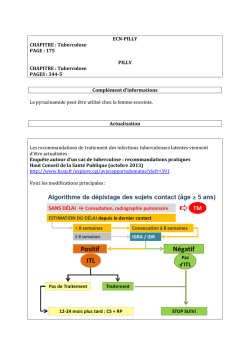 ECN-PILLY CHAPITRE : Tuberculose PAGE : 175