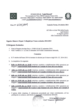 Rinnovo Organi Collegiali