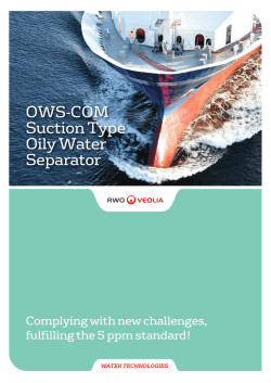 OWS-COM Suction Type Oily Water Separator