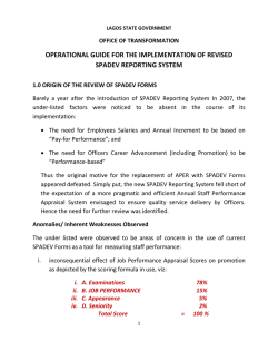 SPADEV Operational Guide