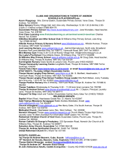 clubs and organisations in thorpe st