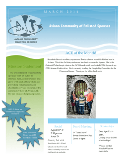 Aviano Community of Enlisted Spouses Mission Statement