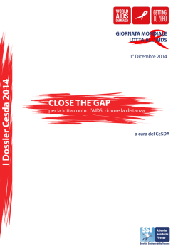 Dossier giornata mondiale AIDS 2014