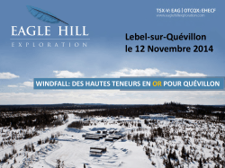 Lebel-sur-Quévillon le 12 Novembre 2014