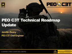 PEO C3T Technical Roadmap Update