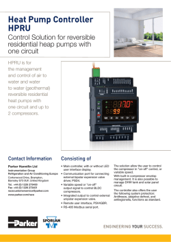 Heat Pump Controller HPRU