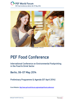 PEF Food Conference