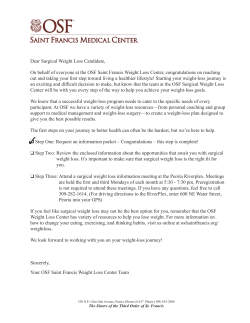 Download Packet - OSF Saint Francis Medical Center