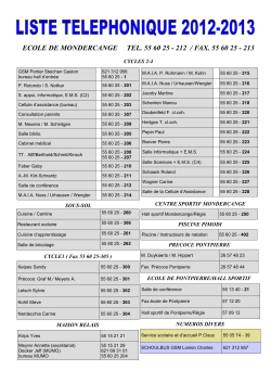 ecole de mondercange tel. 55 60 25