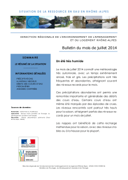 Août 2014 - DREAL Rhône