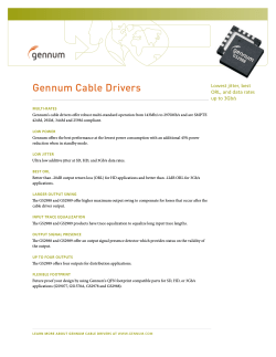 Gennum Cable Drivers