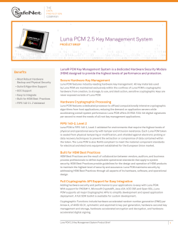 Luna PCM 2.5 Key Management System