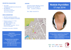 Nodule thyroïdien 17 mai 2014