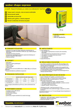 Fiche produit imprimable (PDF) weber chape express