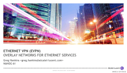 (evpn) overlay networks for ethernet services