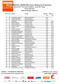 FONTAINEBLEAU -GRAND PRIX classic Meeting des