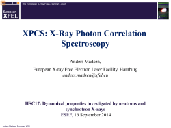 XPCS: X-Ray Photon Correlation Spectroscopy