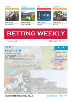 John Smiths Cup - Betting Weekly