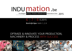 6 7 8 mei 2015 - Indumation.be