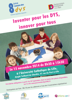 Inventer pour les DYS, innover pour tous