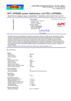 APC AP8886 power distribution unit PDU (AP8886)