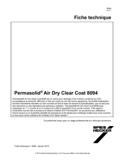 o Permasolid Air Dry Clear Coat 8094
