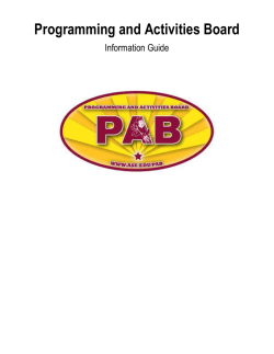 2014-2015 PAB Information Guide