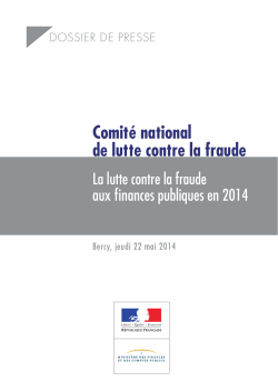 La lutte contre la fraude aux finances publiques en 2014