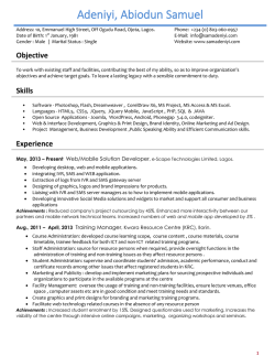 Download CV - samadeniyi.com