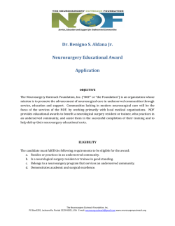 Dr.$Benigno$S.$Aldana$Jr.$$ Neurosurgery$Educational