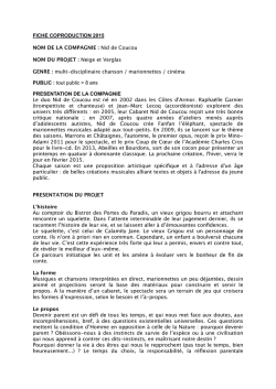 FICHE Coprod Nid de Coucou 2015