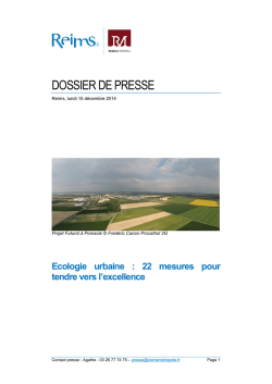 DP politique &eacute;cologie urb dvt durable Reims et RM
