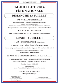 14 JUILLET 2014 - Ville de Le Quesnoy