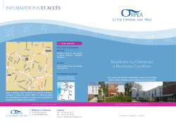 InFORmATIOns ET Acc&egrave;s