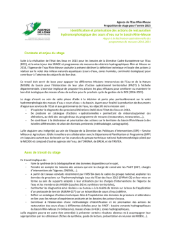 Identification et priorisation des actions de restauration