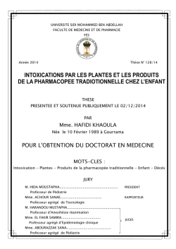 Graphique 1 - Facult&eacute; de M&eacute;decine et de Pharmacie de F&egrave;s