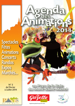 Animations 2014 - Office de Tourisme de Sourdeval