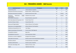 DU -‐ PREMI&Egrave;RE ANN&Eacute;E -‐ 360 heures