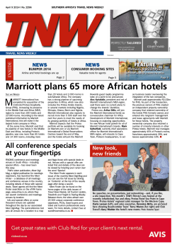 Marriott plans 65 more African hotels