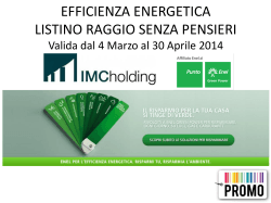 LISTINO Prodotti Enel Green Power valido dal 1 Dicembre 2012