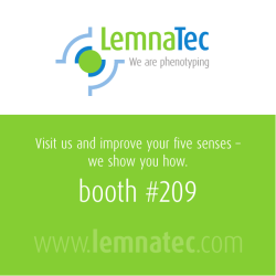 Meet LemnaTec at the PAG 2015 in San Diego