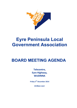 Board Meeting - Eyre Peninsula Local Government Association